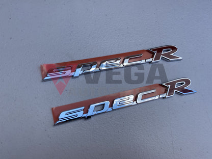 "Spec R" Chrome Side Badge Set to suit Nissan Silvia S15 - Vega Autosports