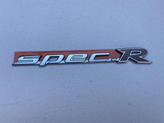 "Spec R" Shadow Chrome Side Badge to suit Nissan Silvia S15 - Vega Autosports