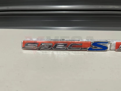 Spec S Chrome Side Badge Set (2-Piece) To Suit Nissan Silvia S15 78896-85F01 Emblems Badges And