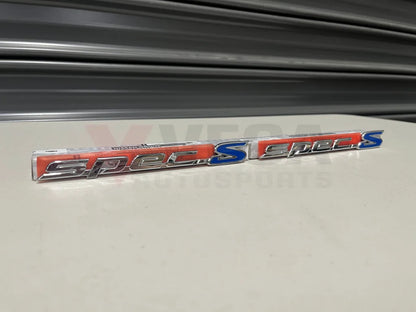 Spec S Chrome Side Badge Set (2-Piece) To Suit Nissan Silvia S15 78896-85F01 Emblems Badges And