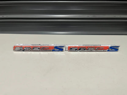 Spec S Chrome Side Badge Set (2-Piece) To Suit Nissan Silvia S15 78896-85F01 Emblems Badges And