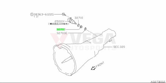 Speedo Sensor Pinion / Gear (Red) To Suit Nissan Silvia S14 And Skyline R33 N/A Gearboxes