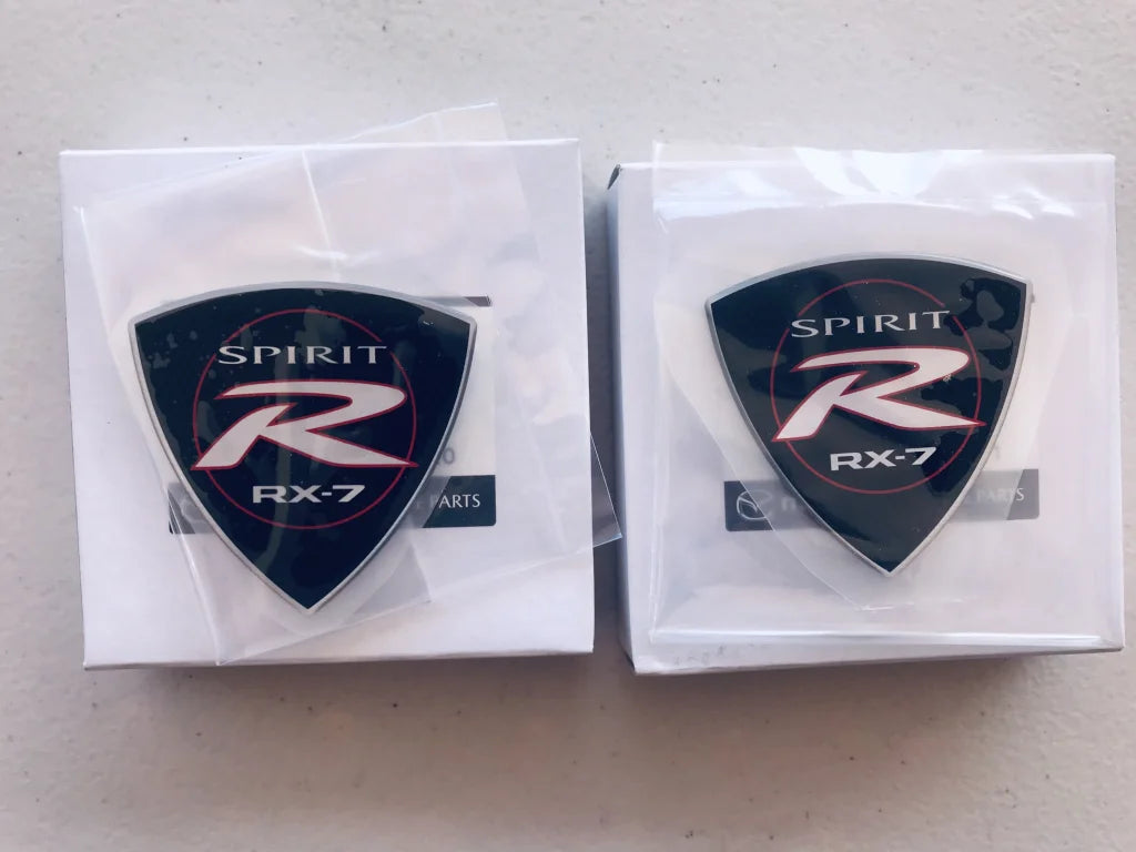 'Spirit R' Emblems (Pair) to suit Mazda RX7 Efini - Vega Autosports