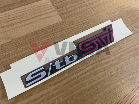 S/tb Sti Rear Trunk Emblem To Suit Subaru Forester Sf5 Emblems Badges And Decals