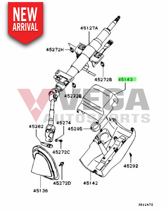 Steering Column Cover Set (Upper) To Suit Mitsubishi Lancer Evolution 4 / 5 6 6.5 Tme Mr748195