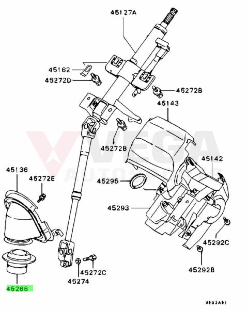 Steering Column Grommet To Suit Mitsubishi Lancer Evolution 7 / 8 9 Ct9A Mr449901 And Suspension