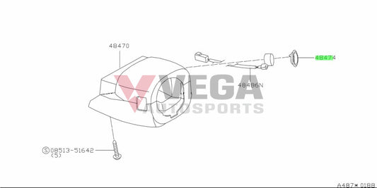 Steering Column Lock Cover To Suit Nissan Skyline Er34 484745L302 Interior