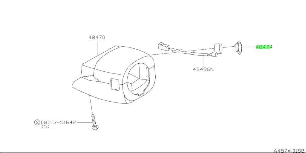 Steering Column Lock Cover To Suit Nissan Skyline Er34 484745L302 Interior