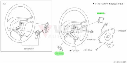Steering Wheel Access Hole Cover Set (2-Piece) To Suit Nissan Skyline R34 Gtr & Silvia S15 And