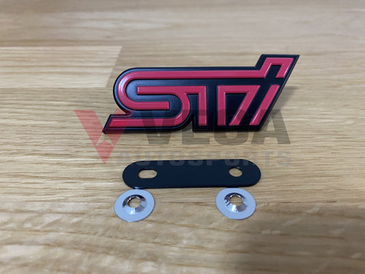 Sti Emblem Front Grill To Suit Subaru Impreza Gdb Gdf Wrx Sti 2003-2007 Emblems Badges And Decals