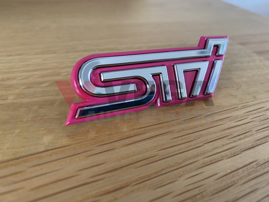 "STI" Front Grille Badge Emblem Ornament to suit Subaru Impreza WRX 2001 - 2004 - Vega Autosports