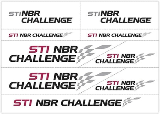 Sti Nbr Challenge Mini Sticker Decal Sheet Stsg14100210 Emblems Badges And Decals