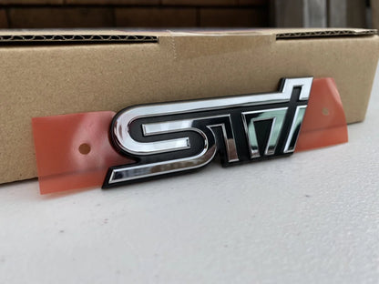 Sti Rear Emblem Badge Chrome To Suit Subaru Legacy S401 Emblems Badges And Decals