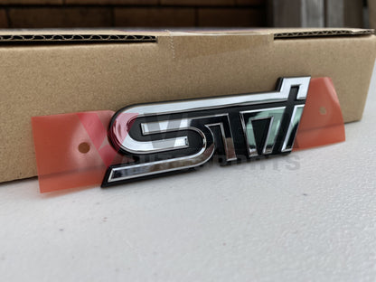 Sti Rear Emblem Badge Chrome To Suit Subaru Legacy S401 Emblems Badges And Decals