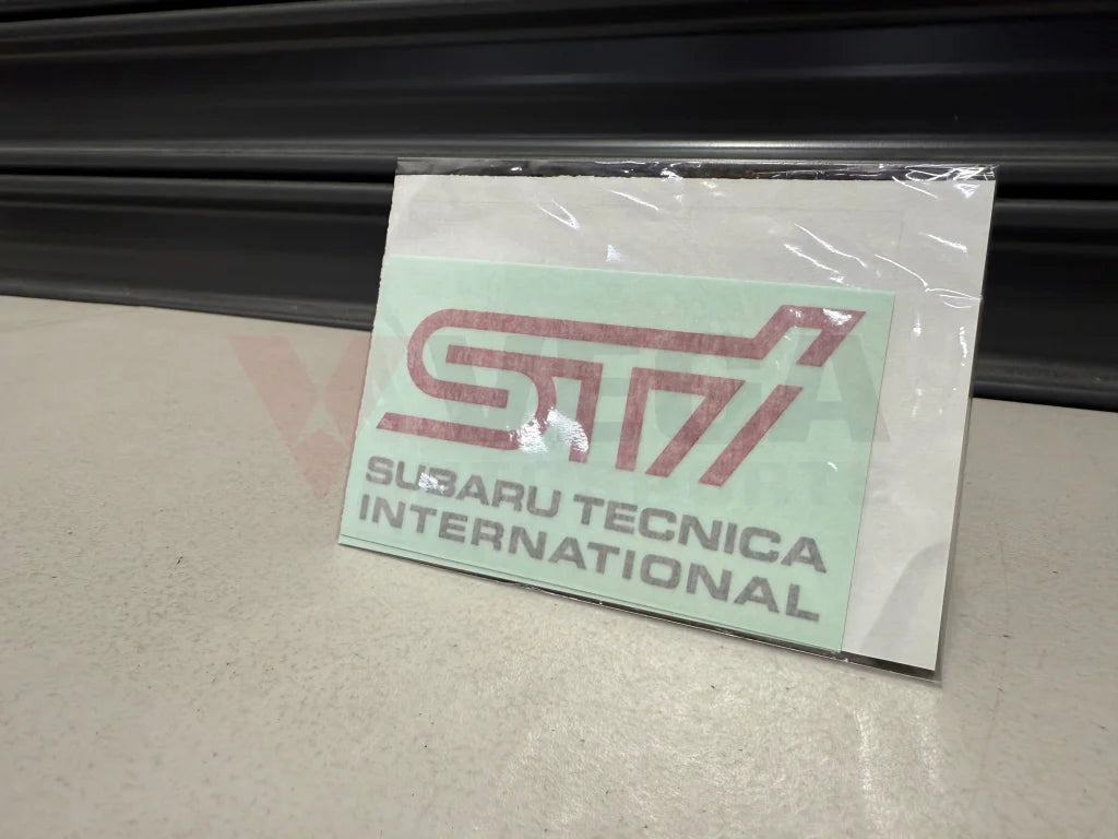STI Sticker B Cherry Red STSG14100291 Emblems Badges and Decals