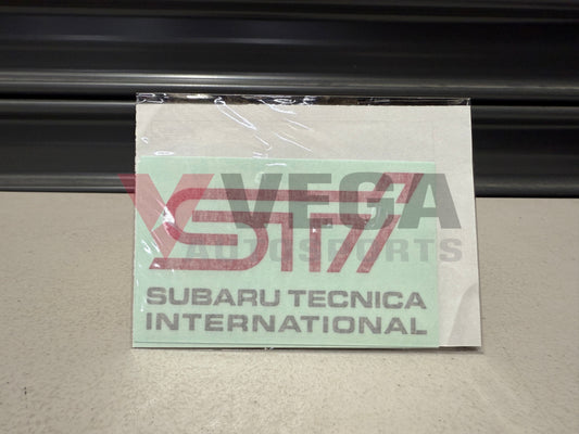 STI Sticker B Cherry Red STSG14100291 Emblems Badges and Decals