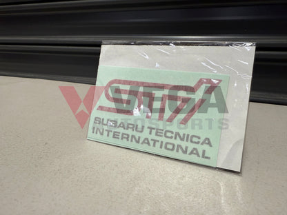 STI Sticker B Cherry Red STSG14100291 Emblems Badges and Decals