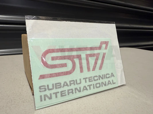 STI Sticker B Cherry Red STSG14100291 Emblems Badges and Decals