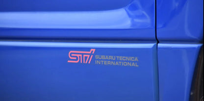 ’Sti Subaru Tecnica International’ Door Decal Lhs & Rhs To Suit Forester Sg9 Sti 93063Sa030
