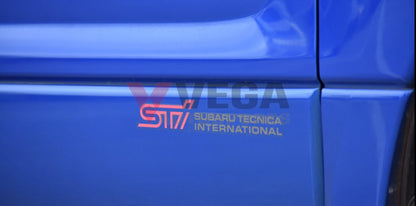 ’Sti Subaru Tecnica International’ Door Decal Lhs & Rhs To Suit Forester Sg9 Sti 93063Sa030