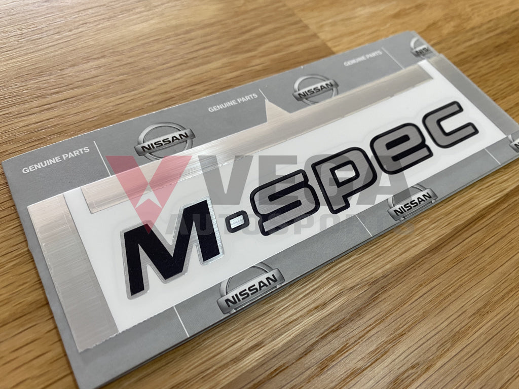 Sticker "M-Spec" (Boot Lid) to suit Nissan Skyline R34 GTR M-Spec - Vega Autosports
