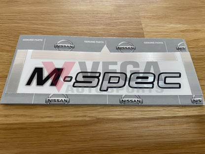 Sticker "M-Spec" (Boot Lid) to suit Nissan Skyline R34 GTR M-Spec - Vega Autosports