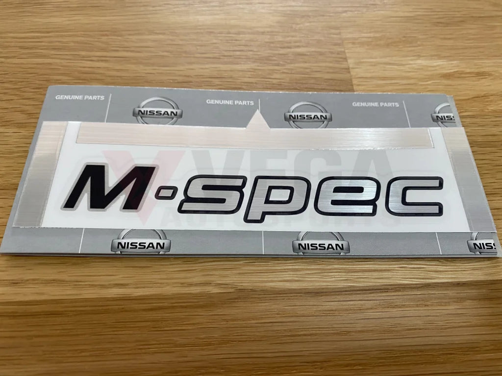 Sticker "M-Spec" (Boot Lid) to suit Nissan Skyline R34 GTR M-Spec - Vega Autosports