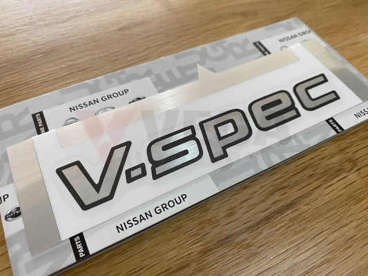Sticker "V-Spec" (Boot Lid) to suit Nissan Skyline R34 GTR V-Spec - Vega Autosports