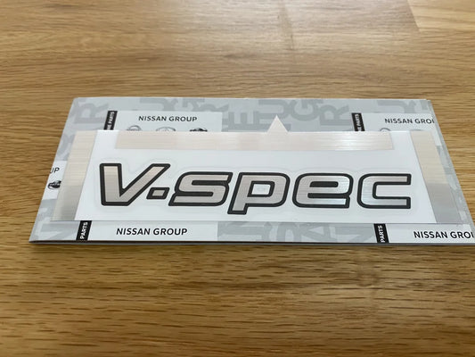 Sticker "V-Spec" (Boot Lid) to suit Nissan Skyline R34 GTR V-Spec - Vega Autosports