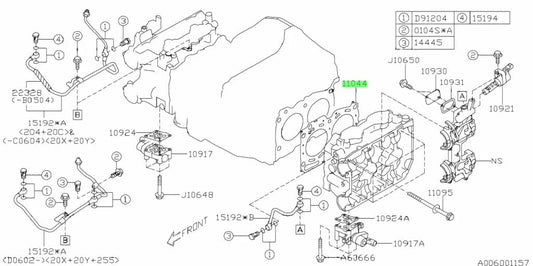 Subaru Oem Head Gasket Set (2-Piece) To Suit Wrx 08-14/Sti 08-20 11044Aa770 Engine