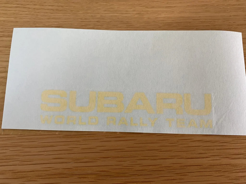 'Subaru World Rally Team' Fog lamp Cover Decal to suit Subaru Impreza WRX GDA / GDB - Vega Autosports