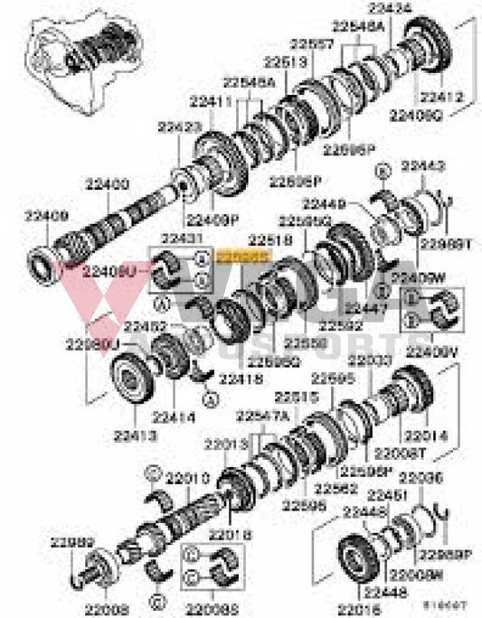 Synchro / Baulk Ring 5th Gear to suit Mitsubishi Lancer Evolution 5 - 7 5-Speed MN168937 Gearbox and Transmission