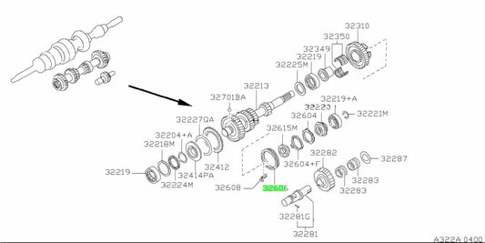 Synchro Sleeve (5th) to suit Nissan Skyline R32 / R33 RB25/26 R34 GT-T RB25 Gearboxes 32616-30P20 - Gearbox and