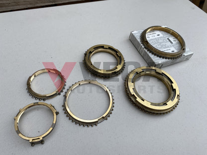 Synchroniser Ring Set (1st to 5th plus Reverse) to suit Nissan Skyline R33 GTR Series 3 Gearbox - Vega Autosports