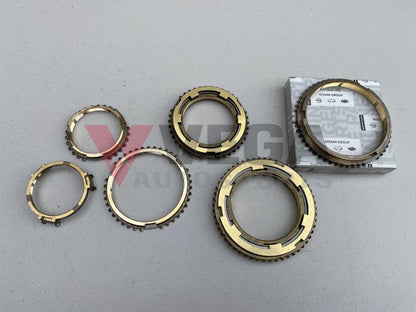 Synchroniser Ring Set (1st to 5th plus Reverse) to suit Nissan Skyline R33 GTR Series 3 Gearbox - Vega Autosports