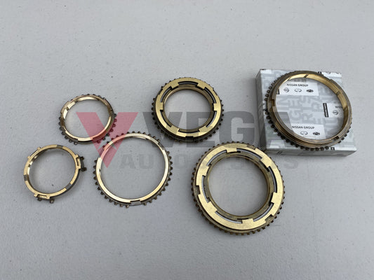 Synchroniser Ring Set (1st to 5th plus Reverse) to suit Nissan Skyline R33 GTR Series 3 Gearbox - Vega Autosports