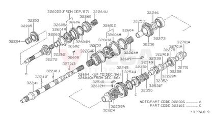 Synchroniser Shift Insert To Suit Nissan Skyline R33 Gtr Series 3 / R34 Gt-T 32609-70L15 Gearbox