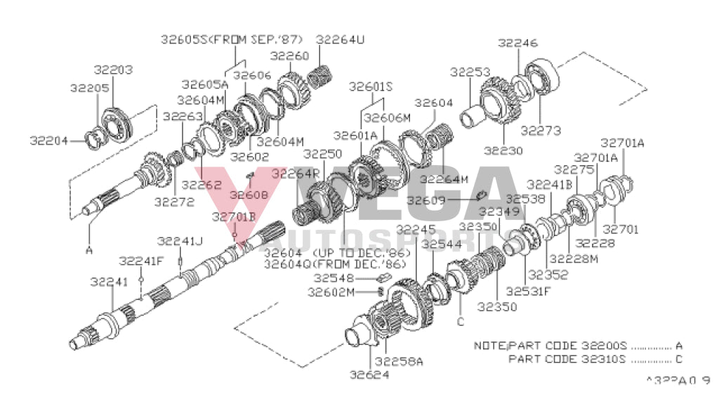 Synchroniser Shift Insert To Suit Nissan Skyline R33 Gtr Series 3 / R34 Gt-T 32609-70L15 Gearbox