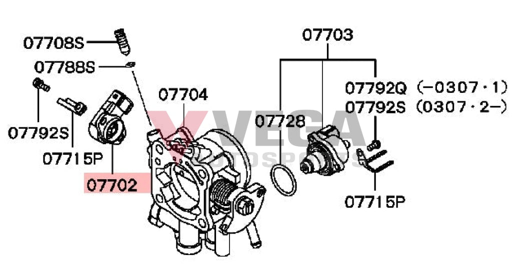 Throttle Position Sensor To Suit Mitsubishi Lancer Evolution 7 / 8 9 Ct9A Md628074 Electrical