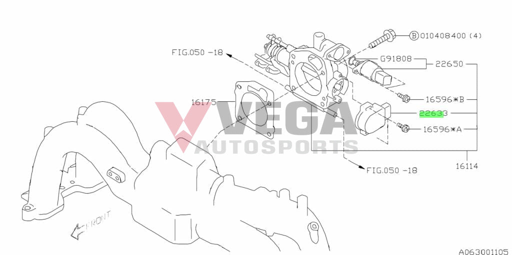 Throttle Position Sensor to suit Subaru Impreza GC8 GF8 98-00 22633AA161 Electrical