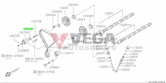 Timing Belt Tensioner Spring To Suit Nissan Skyline Rb20/25/26 13072-58S10 Engine