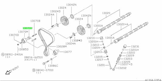Timing Belt Tensioner Spring To Suit Nissan Skyline Rb20/25/26 13072-58S10 Engine