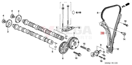 Timing Chain Guide Arm To Suit Honda K24 Engine 14520-Raa-A01