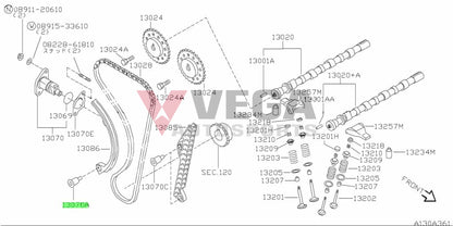 Timing Chain Guide Bolt (Adjustable) To Suit Nissan S13/S14/S15 Silvia & 180Sx/200Sx (Sr20)