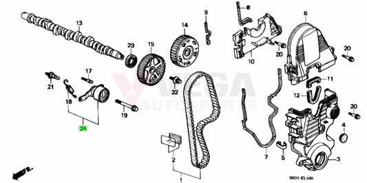 Timing Spring Tensioner To Suit D-Series Non Vtec Engine 14520-P2A-305