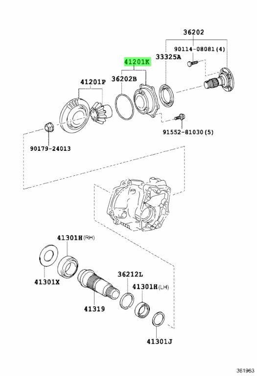 Transfer Driven Pinion Front Bearing to suit Toyota GR Yaris Series 1 / GR Corolla 36250-42030 - Vega Autosports