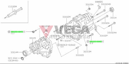 Transfer Case Bolt To Suit Nissan R32 / R33 R34 Gtr 08120-8451E Gearbox And Transmission