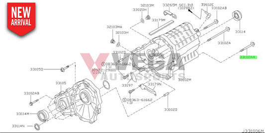 Transfer Case Bolt To Suit Nissan R32 / R33 R34 Gtr 33109-23U0B Gearbox And Transmission