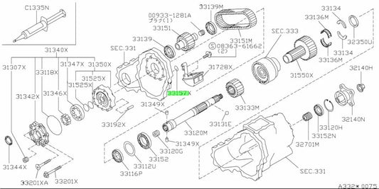 Transfer Case Oil Strainer O-Ring Gasket To Suit Nissan R32 / R33 R34 Gtr 33157-05U0A Gearbox And