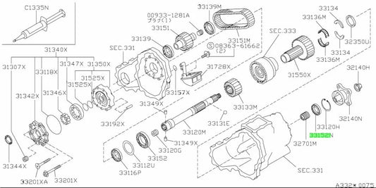 Transfer Drive Shaft Bearing To Suit Nissan Skyline R32 R33 R34 Gt-R Gts4 32203-05U00 Gearbox And